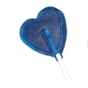 Sucette coeur bleu