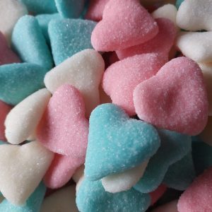Coeur Mix sucré Blanc Rose Bleu