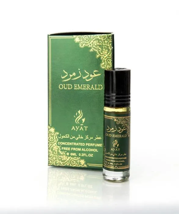 Huile Parfumé Oud Emerald 6 ML de Ayat Perfumes